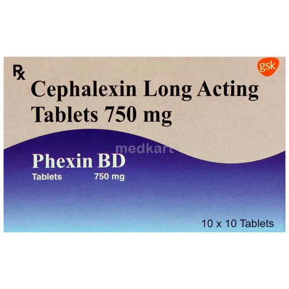 phexin bd 750mg tablet 10's